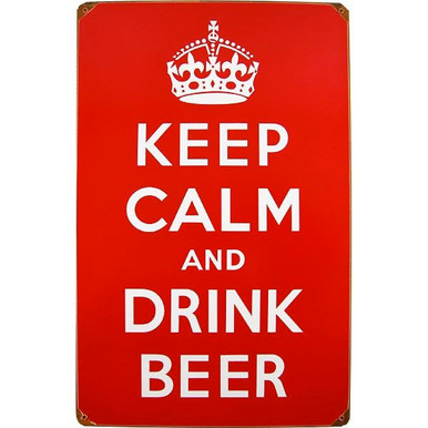 Drink great beer with us Philips perfect draft metal sign plaque