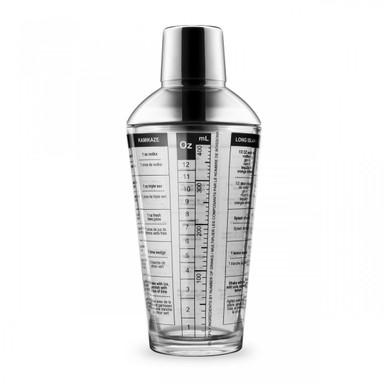 American Metalcraft PCS16 16 oz. Clear Plastic Cocktail Shaker