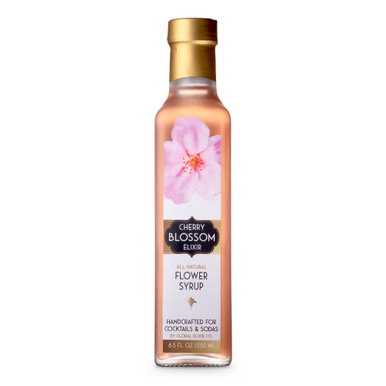 Floral Elixir Co All Natural Cherry Blossom Flower Syrup 8 5 Oz