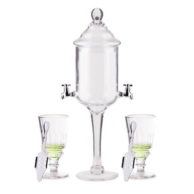 Absinthe Starter Set For 2 Includes 2 La Rochere Absinthe Glasses & 2 Absinthe Spoons 