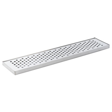 Beer Drip Tray  8 x 24 Flush Mount Drip Tray with Drain and
