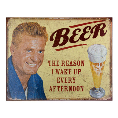 It/'s What/'s For Dinner Beer Tin Sign
