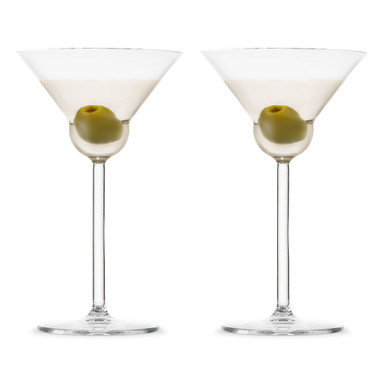 Nude Glass Set of 2 Vintage Martini Glasses