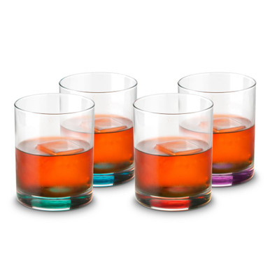 Bormioli Rocco Colored Rocks Glasses - 9.25 oz - Set of 4 - KegWorks