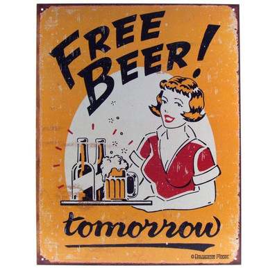 Drink More Beer Support Leprechauns Irish Beers Alcohol Humor Metal Sign