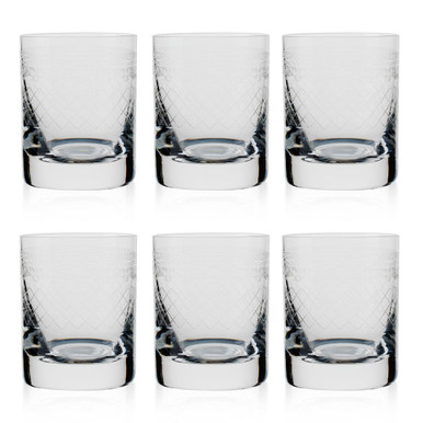 Urban Bar Gili Woven Seagrass Wrapped Highball Glasses - Set of 6 - 10 oz