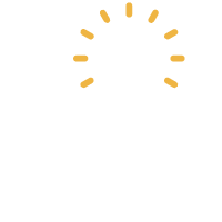 Line drawing of a hand under a light bulb