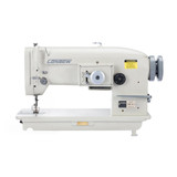 Consew 199RB-2A-1 Zig-Zag Single Needle Drop Feed Large Bobbin Sewing Machine with Table and Servo Motor