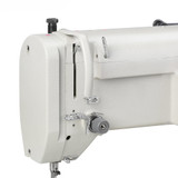Consew 199RBL-1A-1 Zig-Zag Single Needle Drop Feed Long Arm Sewing Machine with Table and Servo Motor