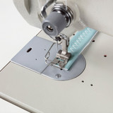 Consew 199RBL-1A-1 Zig-Zag Single Needle Drop Feed Long Arm Sewing Machine with Table and Servo Motor