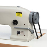 Consew 199RBL-3A-1 Zig-Zag Single Needle Drop Feed Long Arm Sewing Machine with Table and Servo Motor