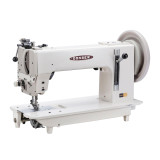 Consew 2040 Single Needle Extra Heavy Duty Large Shuttle Hook Compound Walking Foot Sewing Machine with Table and Servo Motor