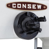 Consew 2040-DSM-E Single/Double Needle Extra Heavy Duty Programmable Sewing Machine with Complete Tabling