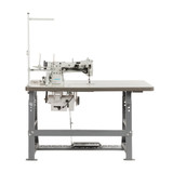 Consew 206RB-5 Heavy Duty Single Needle Upholstery Compound Walking Foot Sewing Machine with Table and Servo Motor