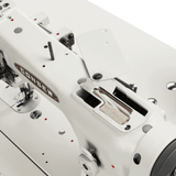 Consew 206RB-5 Heavy Duty Single Needle Upholstery Compound Walking Foot Sewing Machine with Table and Servo Motor