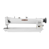 Consew 206RBL-25 Single Needle Compound 25 Inch Long Arm Walking Foot Sewing Machine with Table and Servo Motor