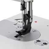 Consew 206RBL-25 Single Needle Compound 25 Inch Long Arm Walking Foot Sewing Machine with Table and Servo Motor