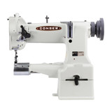 Consew 227R-2 Cylinder Bed Single Needle Compound Walking Foot Industrial Sewing Machine with Table and Servo Motor​