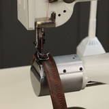 Consew 227R-2 Cylinder Bed Single Needle Compound Walking Foot Industrial Sewing Machine with Table and Servo Motor​