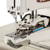 Consew 241-1K Button sewer Heavy Duty Chainstitch Button Sewer Industrial Sewing Machine​ with Fully Assembled Table and Continuous-Running Motor