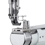 Consew 277RFS-3 Feed-sync binder with horizontal feed Single Needle Narrow Cylinder Bed Compound Walking Foot Industrial Sewing Machine with Table and Servo Motor​​