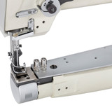 Consew 277RBFS Feed-sync binder with horizontal feed Heavy Duty Narrow Cylinder Bed Single Needle Compound Walking Foot Industrial Sewing Machine with Table and Servo Motor​