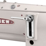 Consew 287RB-2 Heavy Duty Cylinder Arm Single Needle Compound Walking Foot Industrial Sewing Machine with Table and Servo Motor​