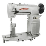Consew 288RB-2 Single Needle Post Bed Needle Feed Industrial Sewing Machine with Table and Servo Motor