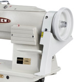 Consew 328RB-2 Double Needle Split Needle Bar Compound Walking Foot Sewing Machine with Table and Servo Motor