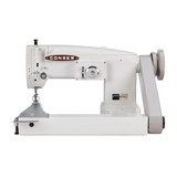 Consew 347R-1A-1 Zig-Zag Single Needle Drop Feed Feed-Off-The-Arm Industrial Sewing Machine with Space Saver Table and Servo Motor​