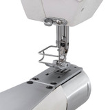 Consew 347R-1A-1 Zig-Zag Single Needle Drop Feed Feed-Off-The-Arm Industrial Sewing Machine with Space Saver Table and Servo Motor​