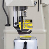 Consew MA369RB-2 Heavy Duty Split Needle Bar Double Needle Post Bed Walking Foot ​Sewing Machine with Table and Servo Motor