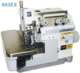 Consew 693EX High Speed 3 Thread Overlock Machine with Complete Fully Assembled Table and Servo Motor Included