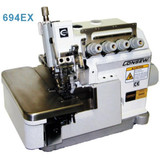 Consew 694EX High Speed 4 Thread Overlock Machine with Complete Fully Assembled Table and Servo Motor Included