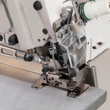 Consew 695HEX High Speed 5 Thread Overlock Machine with Complete Fully Assembled Table and Servo Motor Included