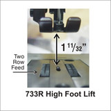 Consew 733R-6-36 Extra Heavy Duty 36" Long Arm Single Needle Walking Foot Sewing Machine with Table and Servo Motor