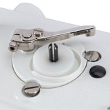 Consew 7360R-2DD-1 Single Needle Direct Drive Lockstitch Industrial Sewing Machine with Complete Tabling