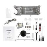 Consew 7360R-2DD-1 Single Needle Direct Drive Lockstitch Industrial Sewing Machine with Complete Tabling