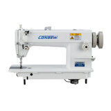 Consew 7360RB-3 Single Needle Large Bobbin Lockstitch Industrial Sewing Machine with Complete Tabling and Servo-Motor