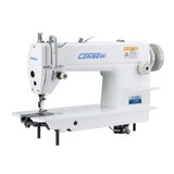 Consew 7360RH-2 Heavy Duty Single Needle Lockstitch Industrial Sewing Machine with Complete Tabling and Servo-Motor