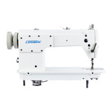 Consew 7360RH-2 Heavy Duty Single Needle Lockstitch Industrial Sewing Machine with Complete Tabling and Servo-Motor