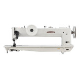 Consew 745R-30 Extra Heavy Duty Double Needle Compound Walking Foot 30" Long Arm Sewing Machine with Table and Servo Motor