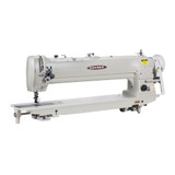 Consew 255RBL-25 Heavy Duty Single Needle Compound Walking Foot Sewing Machine with Table and Servo Motor