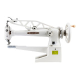 Consew 29L 18 inch with regular hook Single Needle Cylinder Arm Shoe Repair and Mending Sewing Machine with Table and Servo Motor