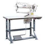 Consew 29BL 18 inch with large hook Single Needle Cylinder Arm Shoe Repair and Mending Sewing Machine with Table and Servo Motor