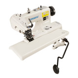 Consew CM-101-1 Industrial Blindstitch Hem Stitch Single Thread Hemmer Machine Complete with Table and Servo-Motor