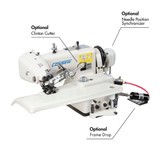 Consew CM-101-1 Industrial Blindstitch Hem Stitch Single Thread Hemmer Machine Complete with Table and Servo-Motor