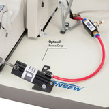 Consew CM-101-1 Industrial Blindstitch Hem Stitch Single Thread Hemmer Machine Complete with Table and Servo-Motor