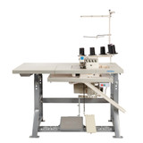 Consew CM795-2 High Speed 5 Thread Overlock Machine with Complete Fully Assembled Table and Servo Motor Included