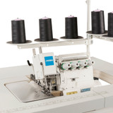Consew CM795-2 High Speed 5 Thread Overlock Machine with Complete Fully Assembled Table and Servo Motor Included